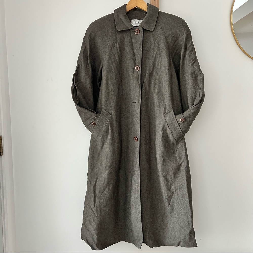 Long Women’s Wool Lined heavyweight Trench Coat